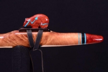 Myrtle Burl Native American Flute, Minor, Mid A-4, #H10L